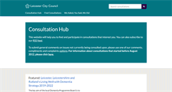 Desktop Screenshot of consultations.leicester.gov.uk