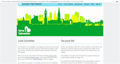 Desktop Screenshot of oneclean.leicester.gov.uk