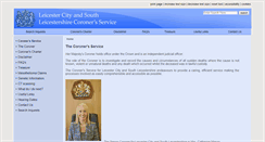 Desktop Screenshot of coroners.leicester.gov.uk