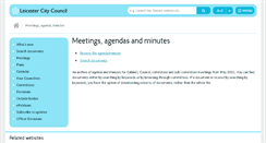 Desktop Screenshot of cabinet.leicester.gov.uk