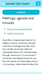 Mobile Screenshot of cabinet.leicester.gov.uk
