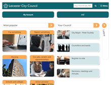 Tablet Screenshot of leicester.gov.uk