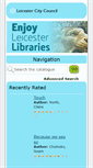 Mobile Screenshot of bookfinder.leicester.gov.uk