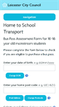Mobile Screenshot of buspass.leicester.gov.uk